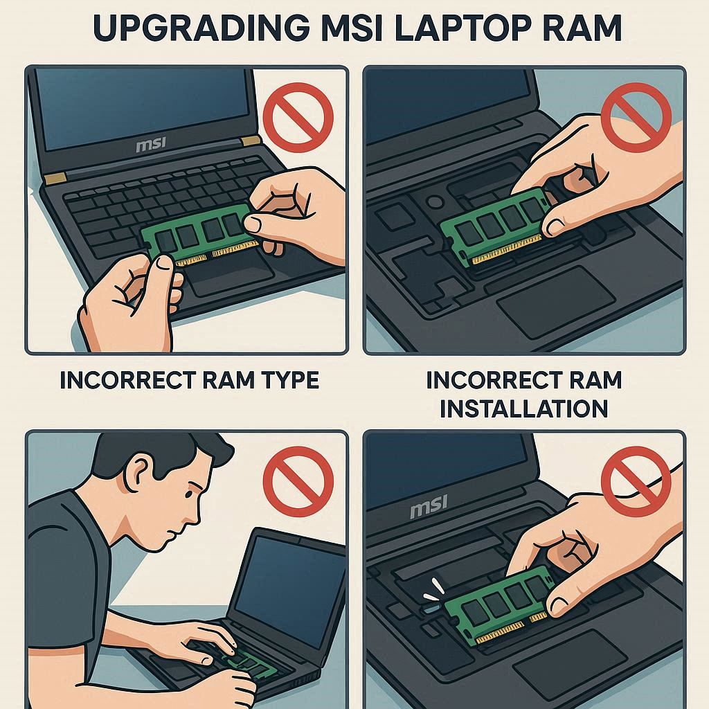 اشتباهات رایج کاربران در ارتقا رم MSI