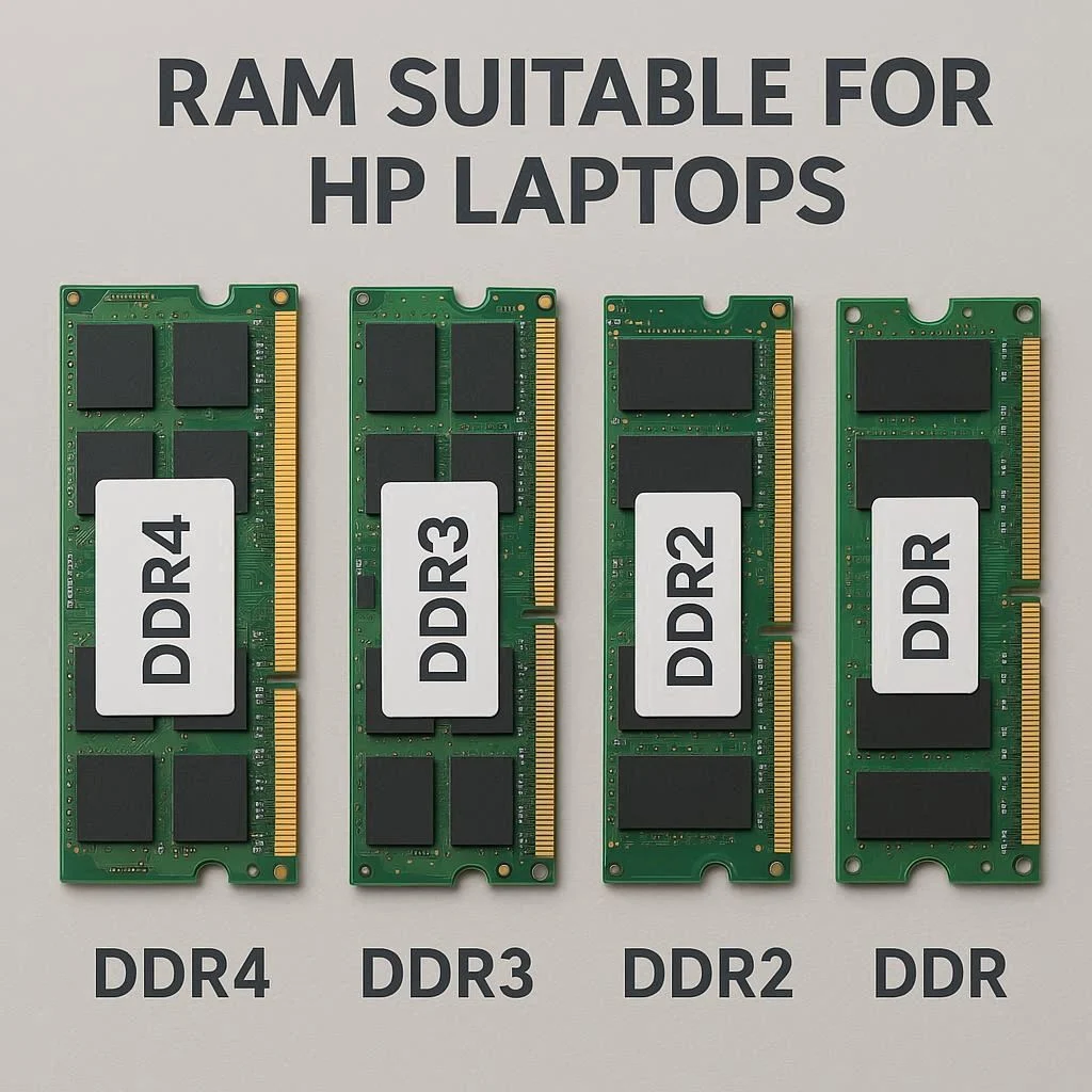 انواع رم مناسب لپ تاپ‌های اچ پی