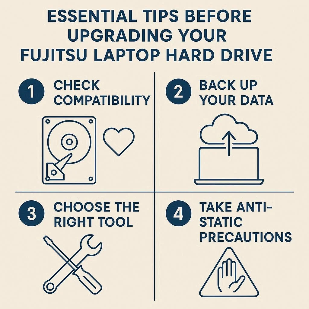 بررسی نکات ضروری پیش از ارتقا هارد فوجیتسو