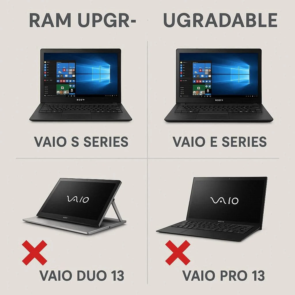 تشخیص قابلیت ارتقا رم در مدل‌های مختلف سونی