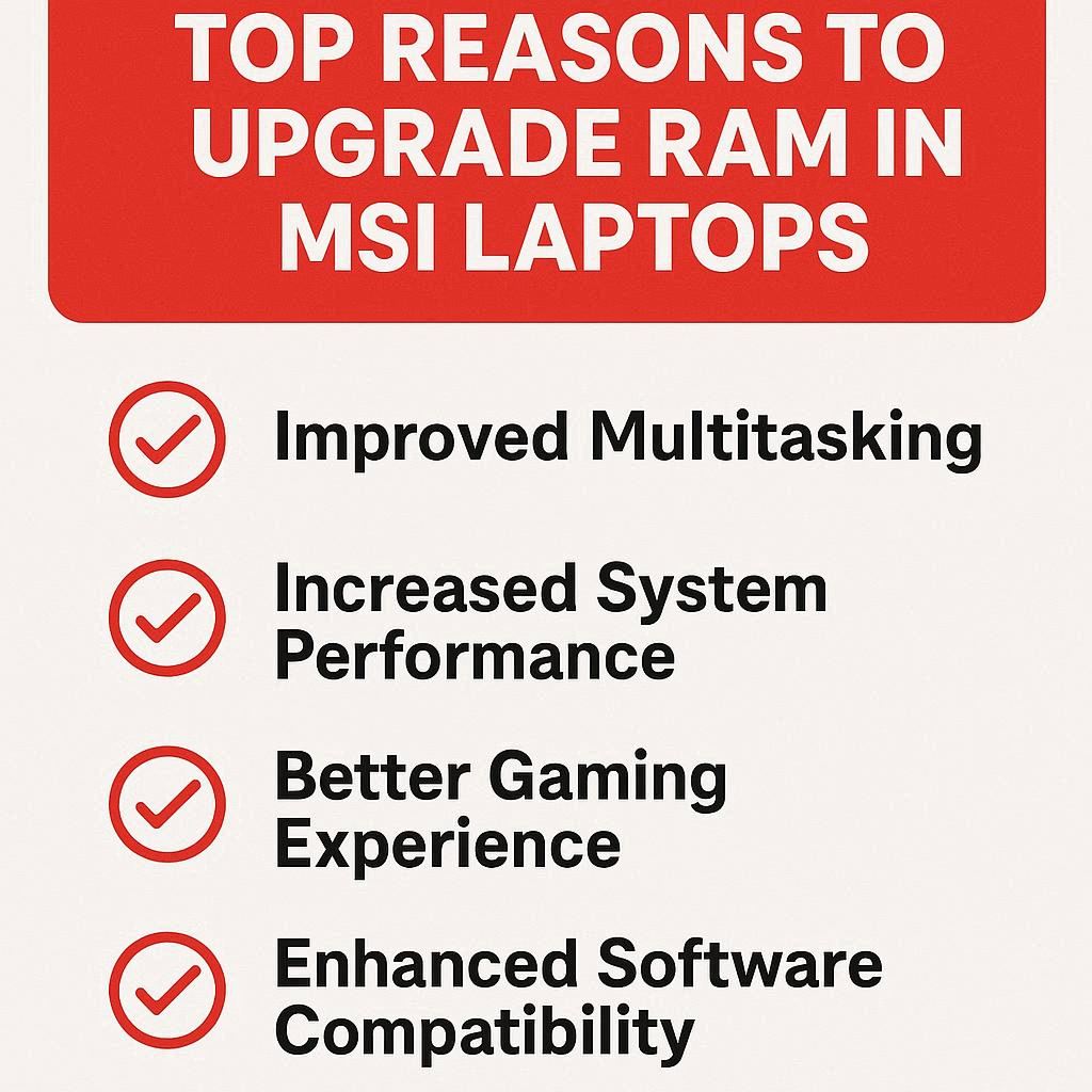 دلایل اصلی ارتقا رم در لپ‌تاپ‌های ام‌اس‌آی