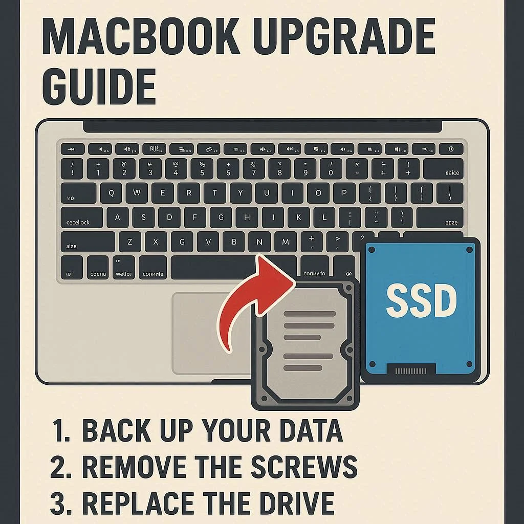راهنمای ارتقا هارد مک‌بوک برای همه کاربران
