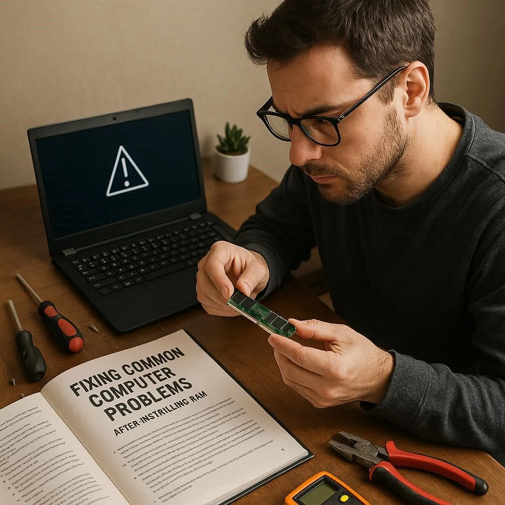 رفع مشکلات رایج بعد از نصب رم لپ تاپ اچ پی