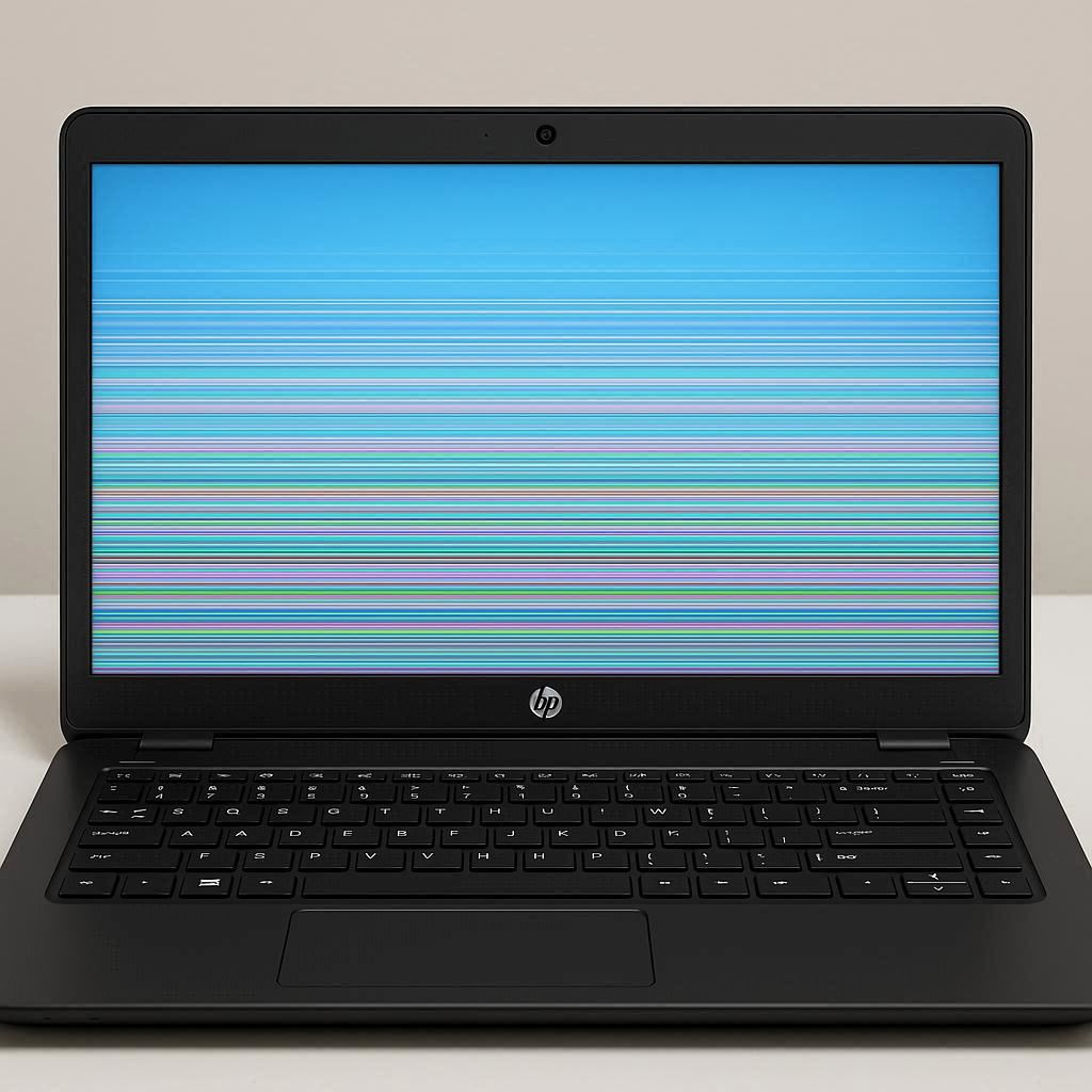 رفع مشکلات پرش تصویر و خطوط صفحه نمایش لپ تاپ اچ پی