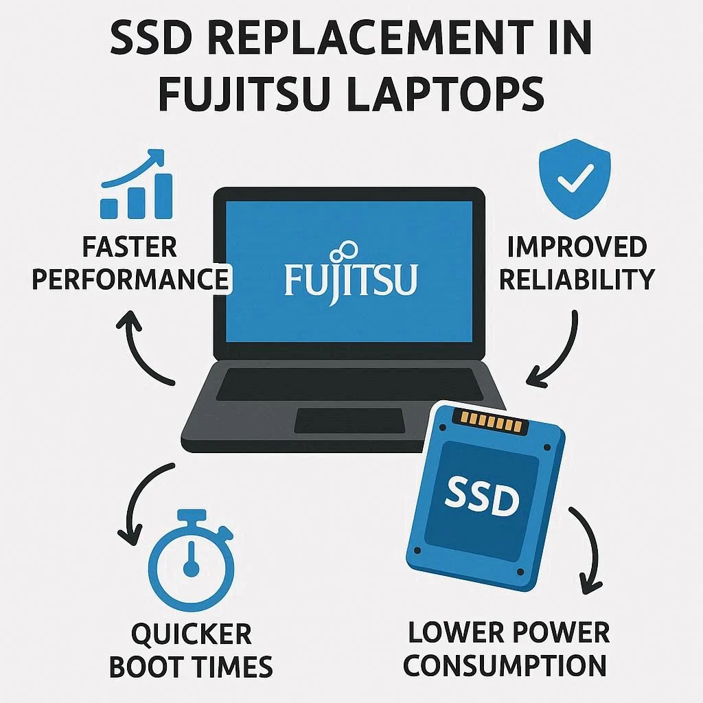 مزایای جایگزینی SSD در لپ‌تاپ‌های فوجیتسو