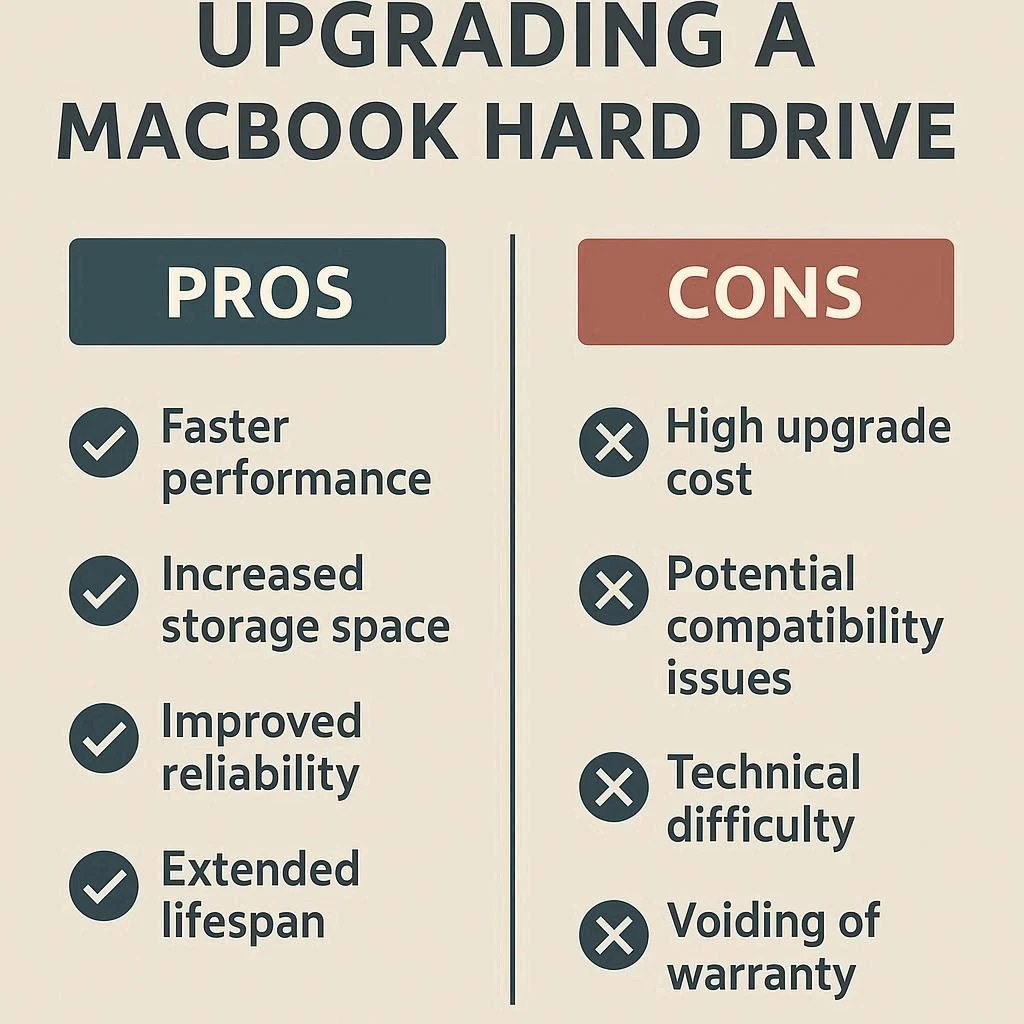 مزایا و معایب ارتقا هارد لپ تاپ مک‌ بوک