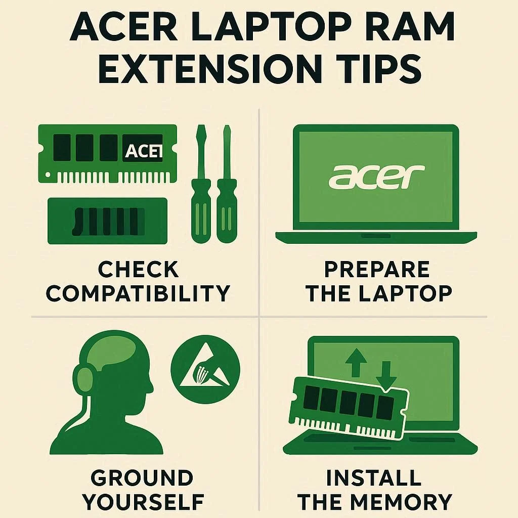 نکات افزایش طول عمر رم لپ تاپ