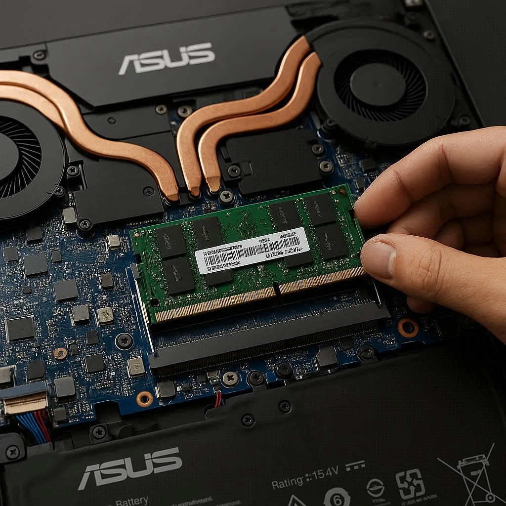 ارتقا رم در مدل‌های گیمینگ ایسوس