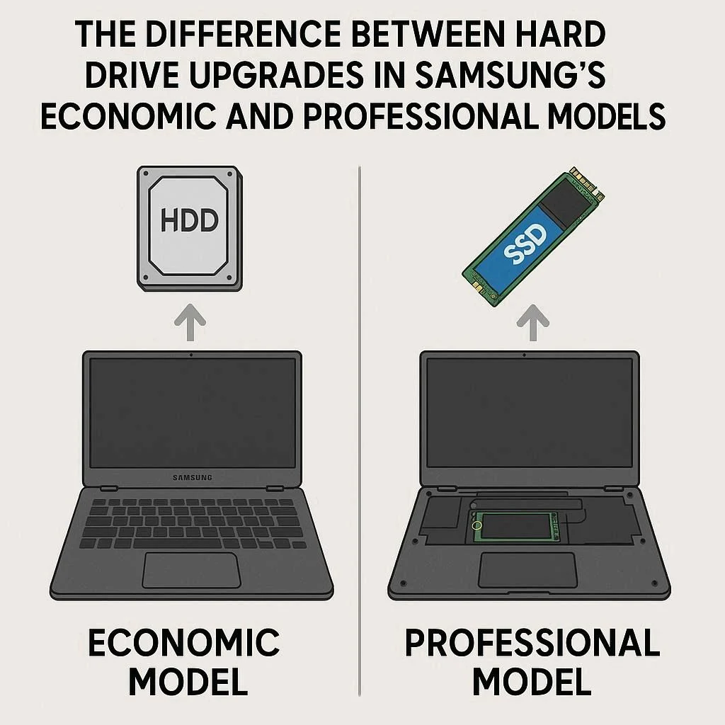 تفاوت ارتقا هارد در مدل‌های اقتصادی و حرفه‌ای سامسونگ