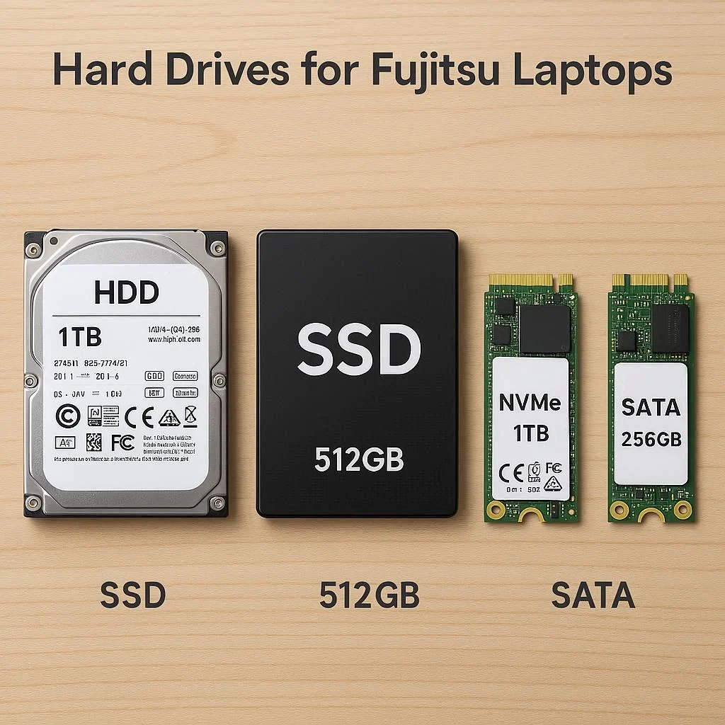 انواع هارد مناسب برای لپ‌تاپ فوجیتسو