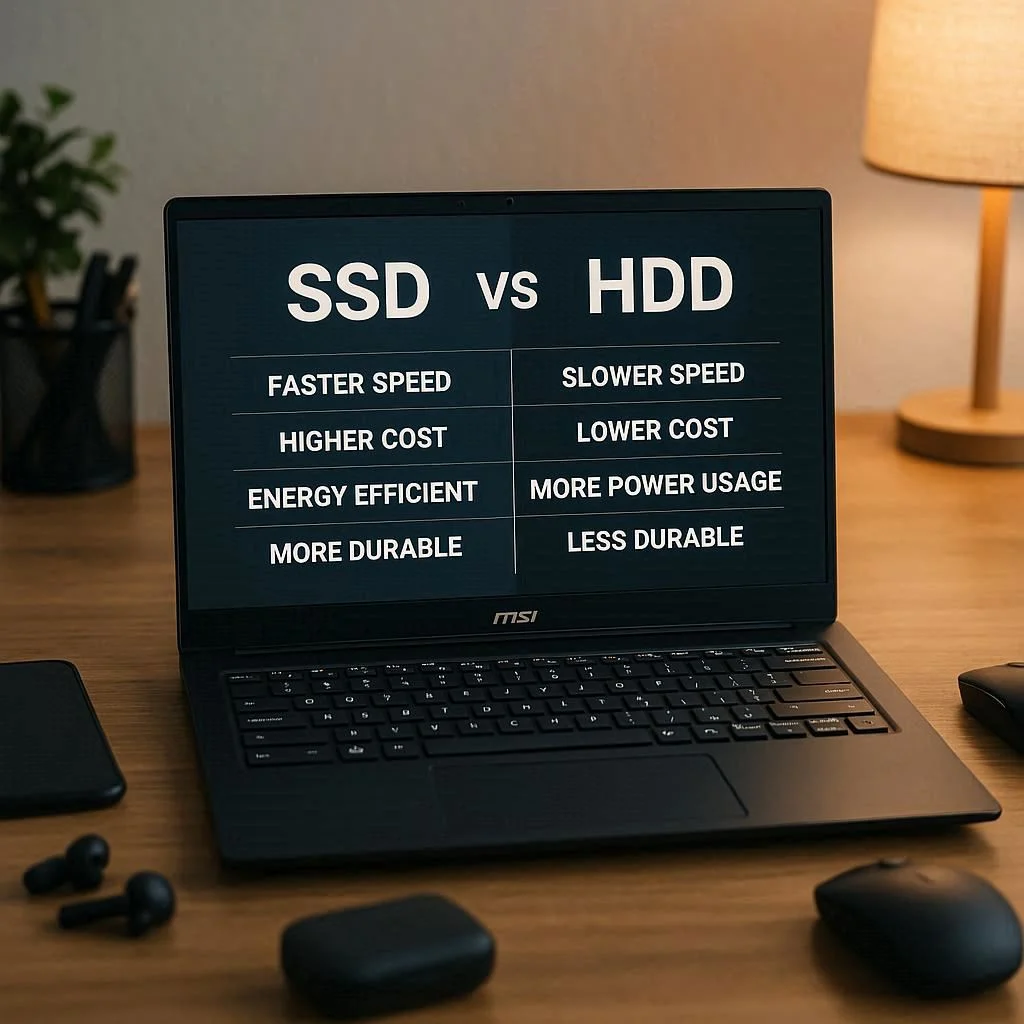 SSD یا HDD برای لپ‌تاپ MSI؟
