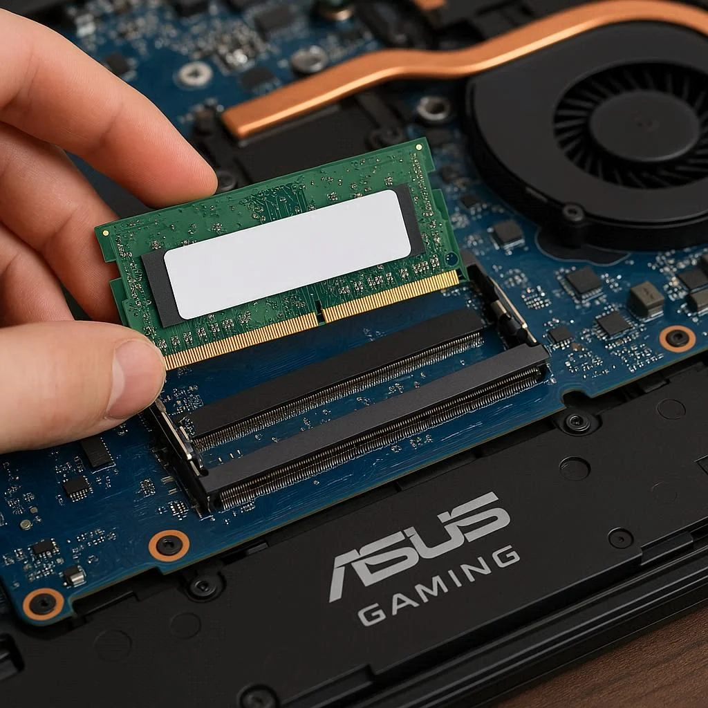 ارتقا رم در مدل‌های گیمینگ لپ تاپ ایسوس
