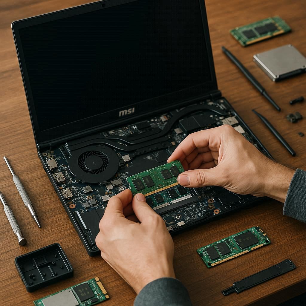 ارتقا رم لپ تاپ ام اس آی