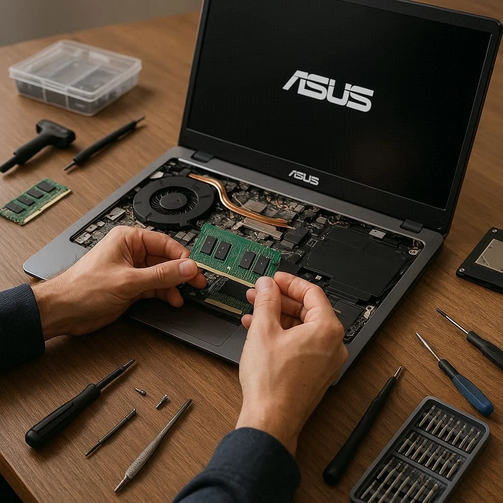 ارتقا رم لپ تاپ ایسوس
