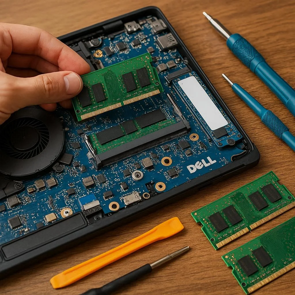 ارتقا رم لپ تاپ دل