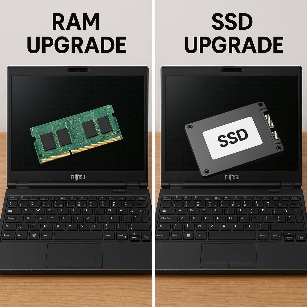 ارتقا رم در مقایسه با ارتقا SSD در فوجیتسو
