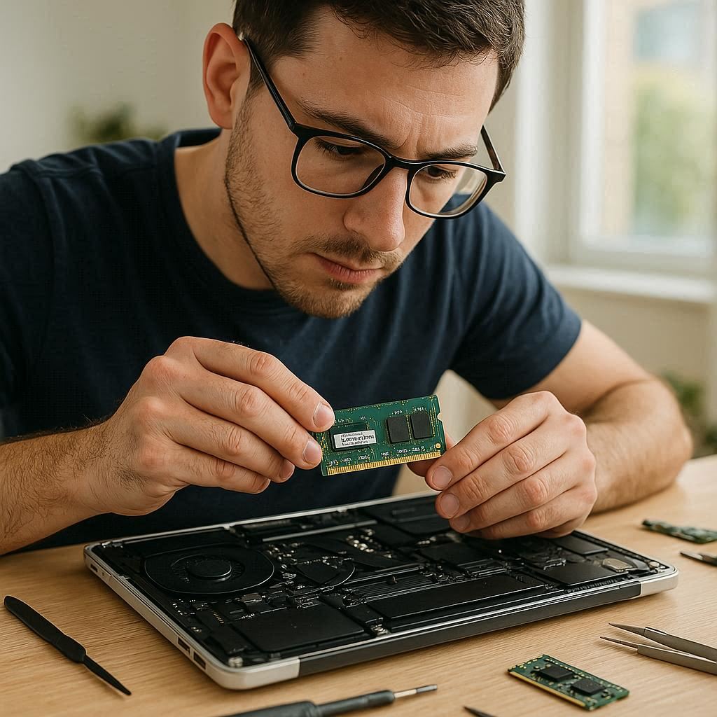 ارتقا رم در لپ تاپ مک ‌بوک