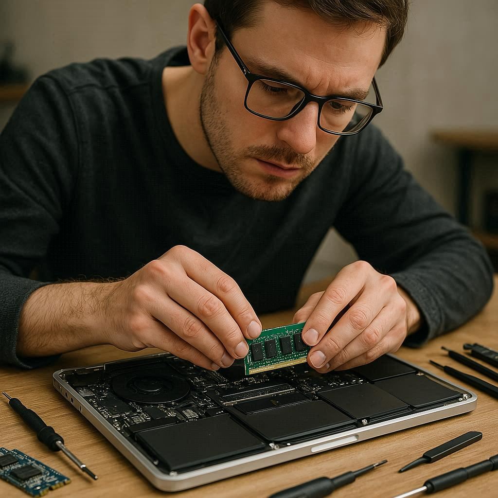 ارتقا رم در مک ‌بوک