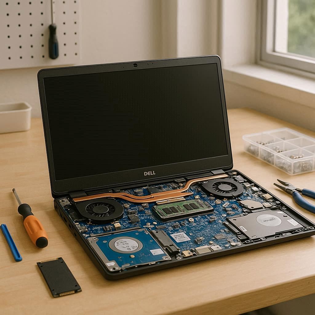 ارتقا لپ تاپ دل