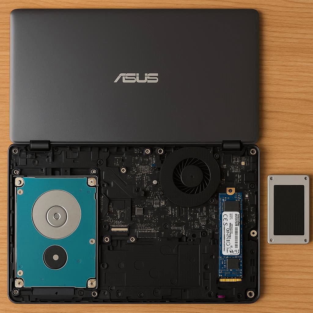 ارتقا هارد و SSD ایسوس