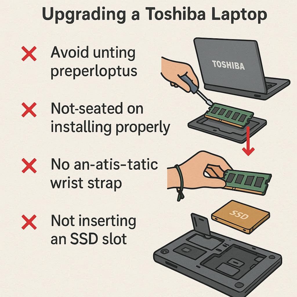 اشتباهات رایج در ارتقا توشیبا