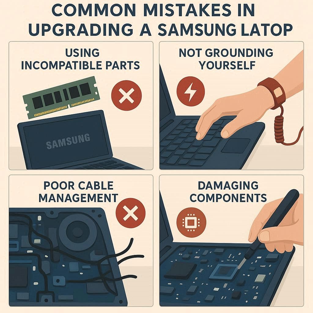 اشتباهات رایج در ارتقا سامسونگ
