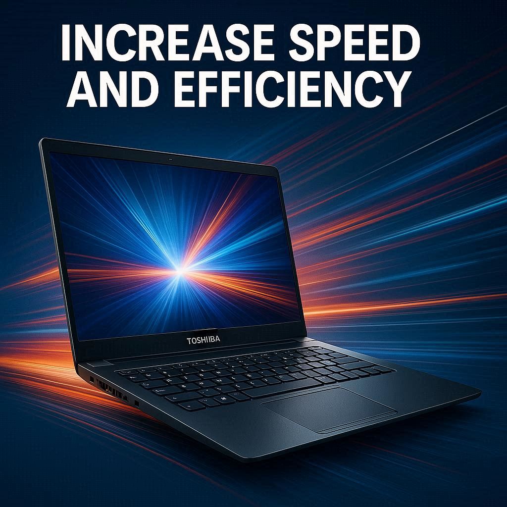 افزایش سرعت و کارایی لپ تاپ‌های توشیبا