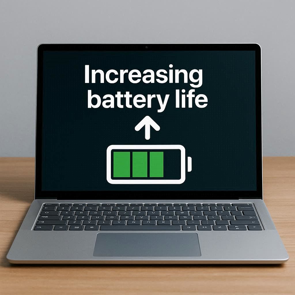 افزایش طول عمر باتری لپ تاپ سرفیس