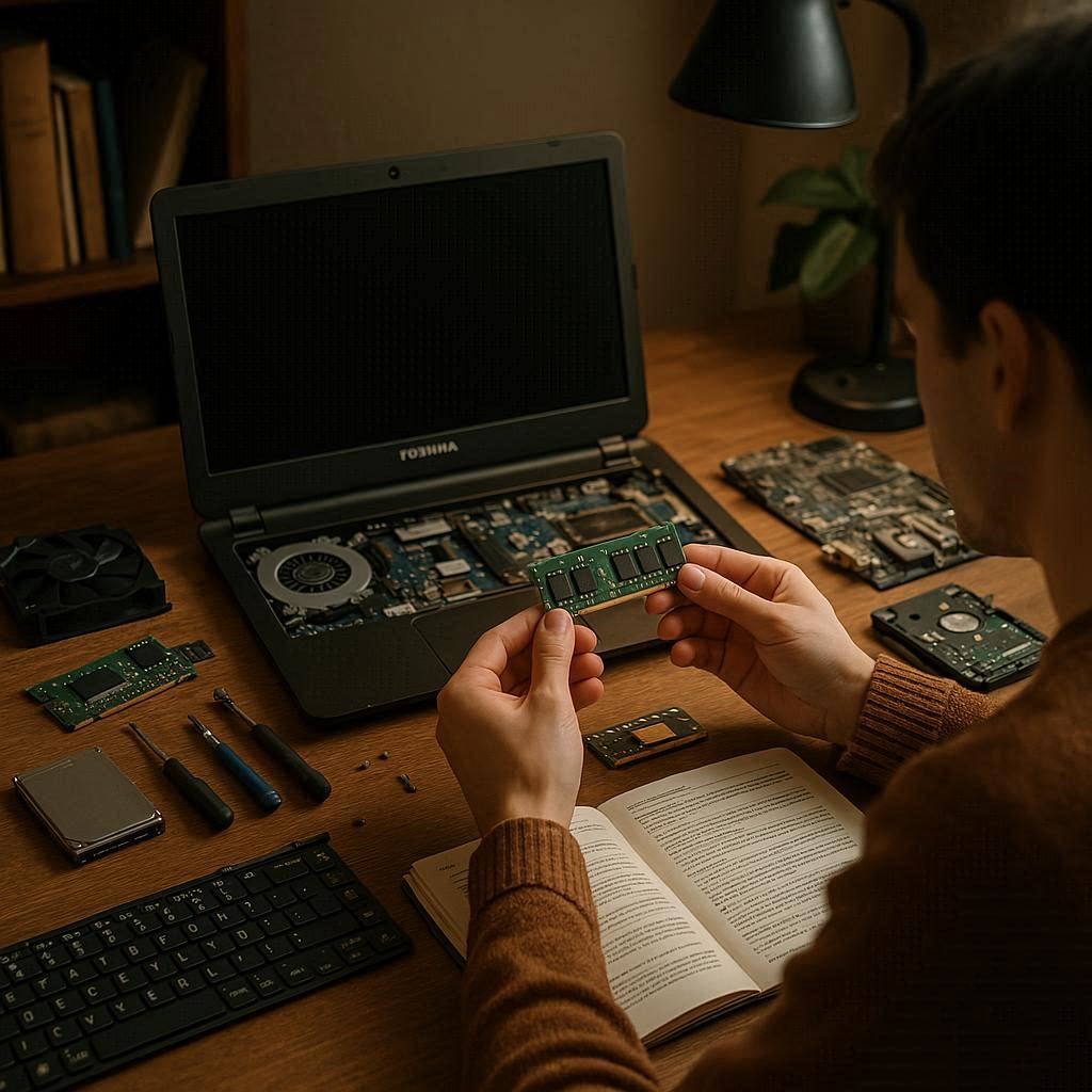 انتخاب قطعات سازگار برای ارتقا لپ تاپ توشیبا