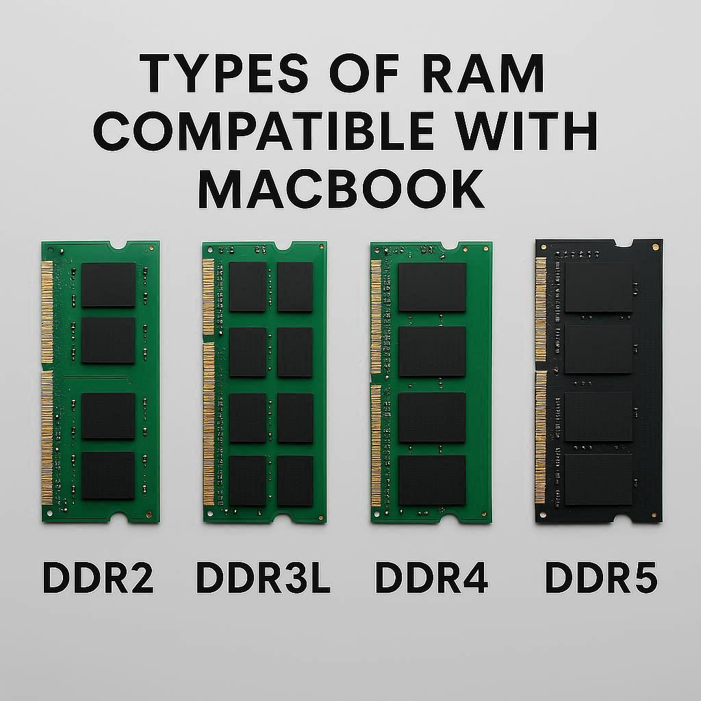 انواع رم سازگار با مک ‌بوک