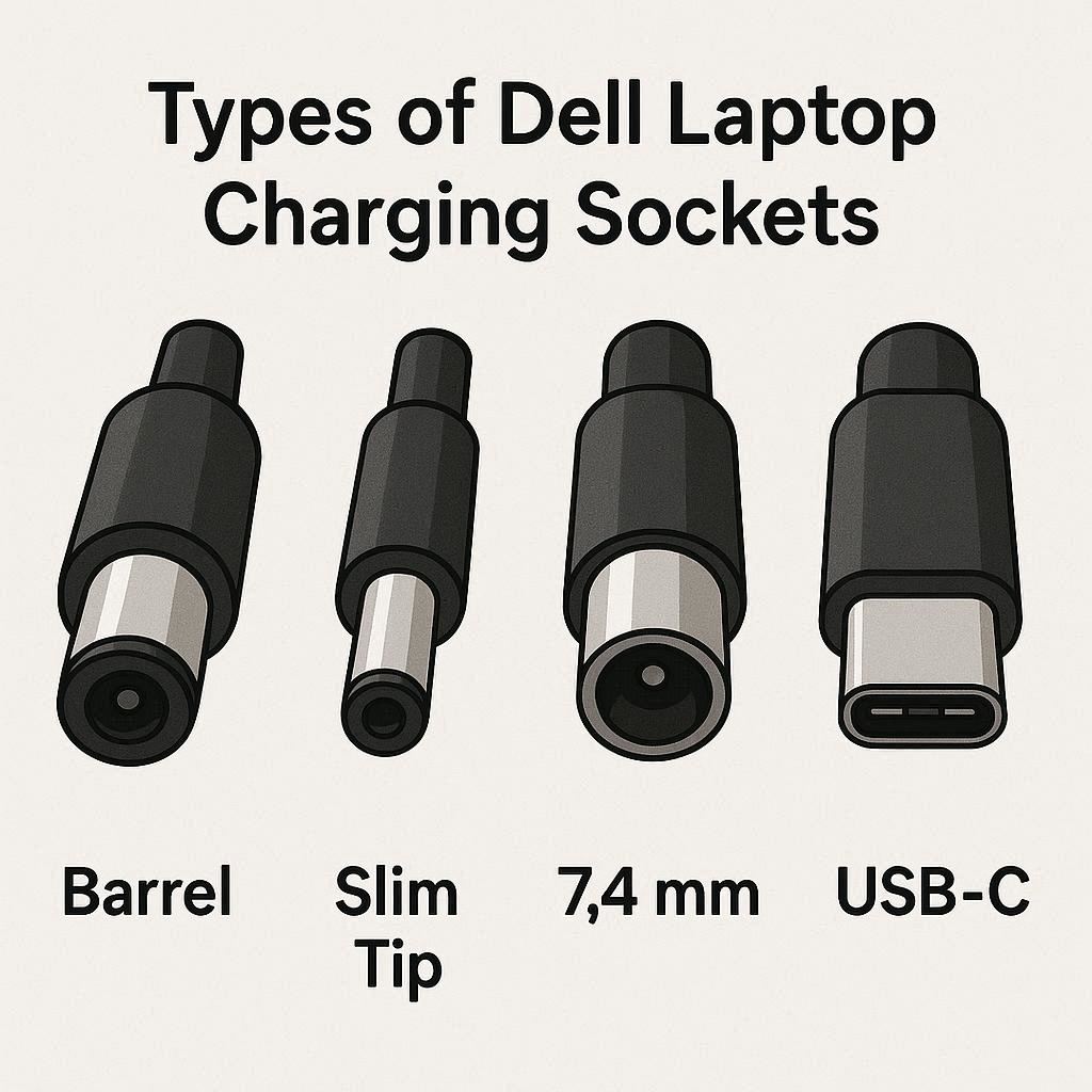 انواع سوکت شارژ دل