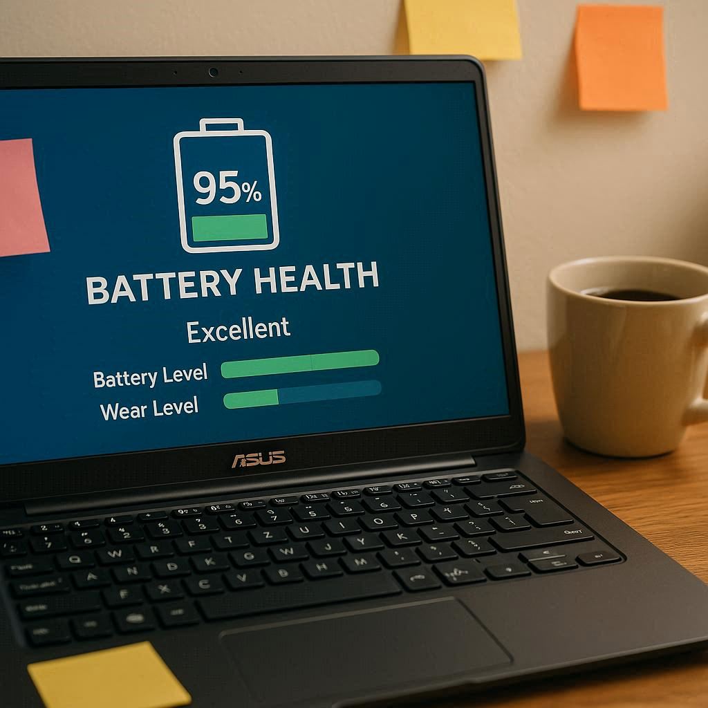 اهمیت سلامت باتری لپ تاپ ایسوس