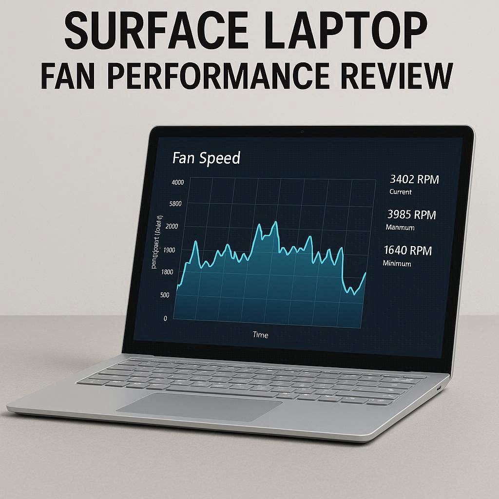بررسی عملکرد فن لپ تاپ سرفیس