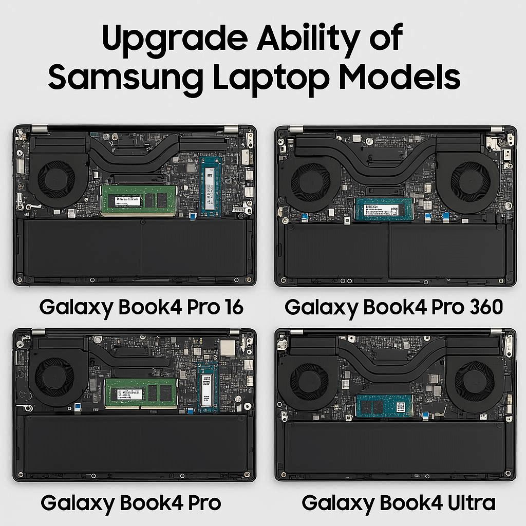 بررسی قابلیت ارتقا در مدل‌های مختلف سامسونگ