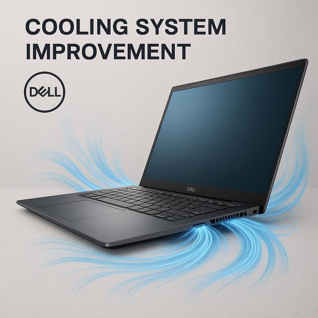بهبود سیستم خنک‌ کننده لپ تاپ Dell