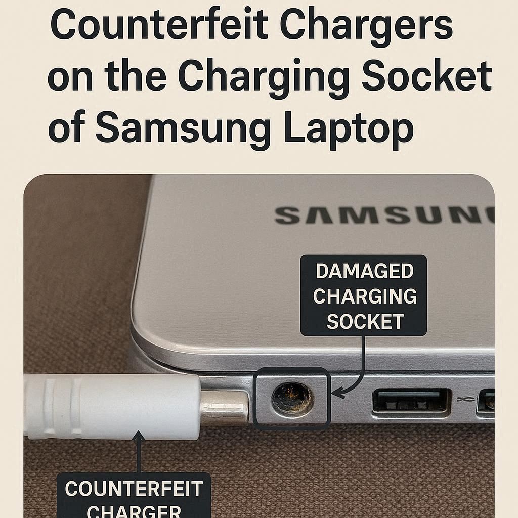 تأثیر شارژرهای تقلبی بر سوکت شارژ