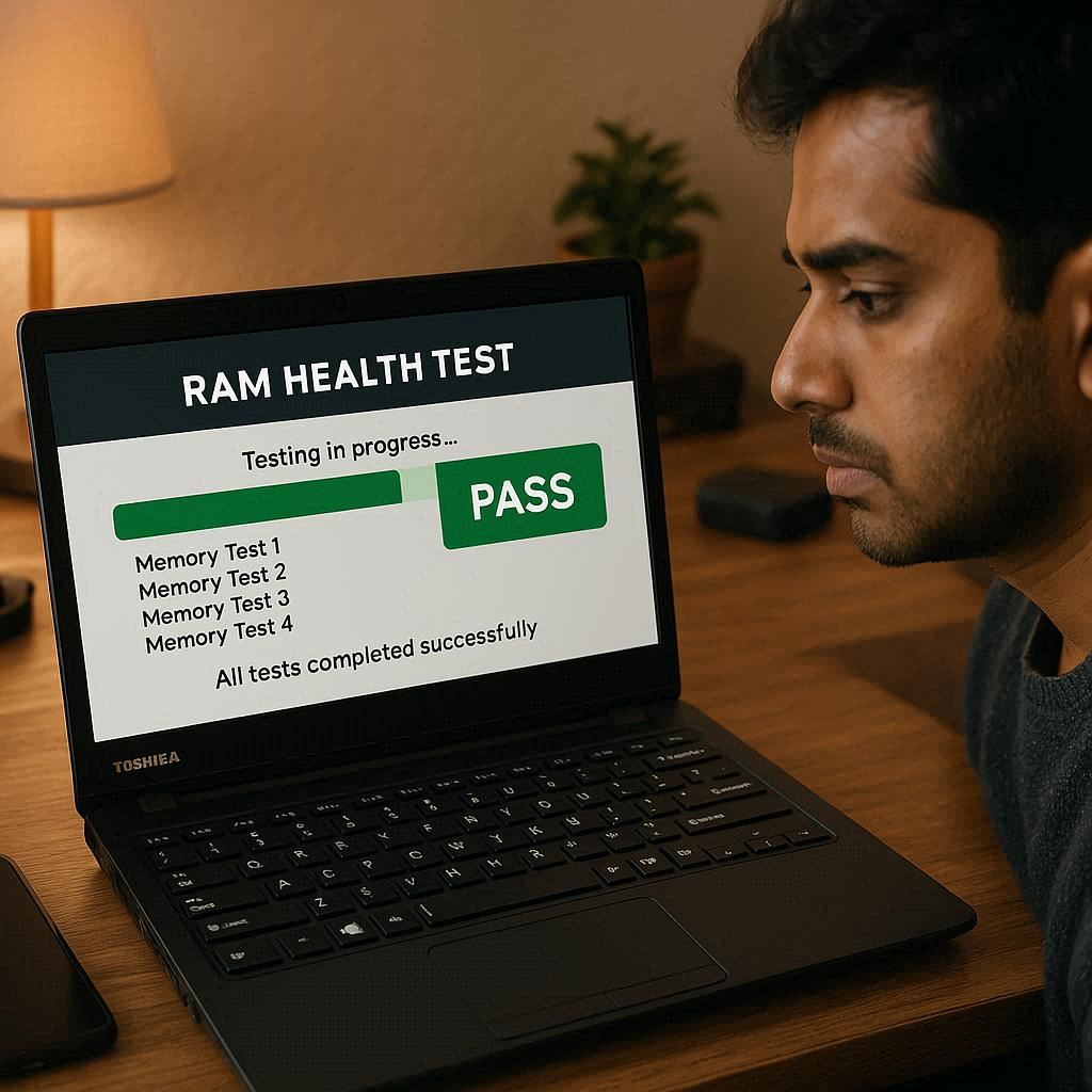 تست سلامت رم جدید