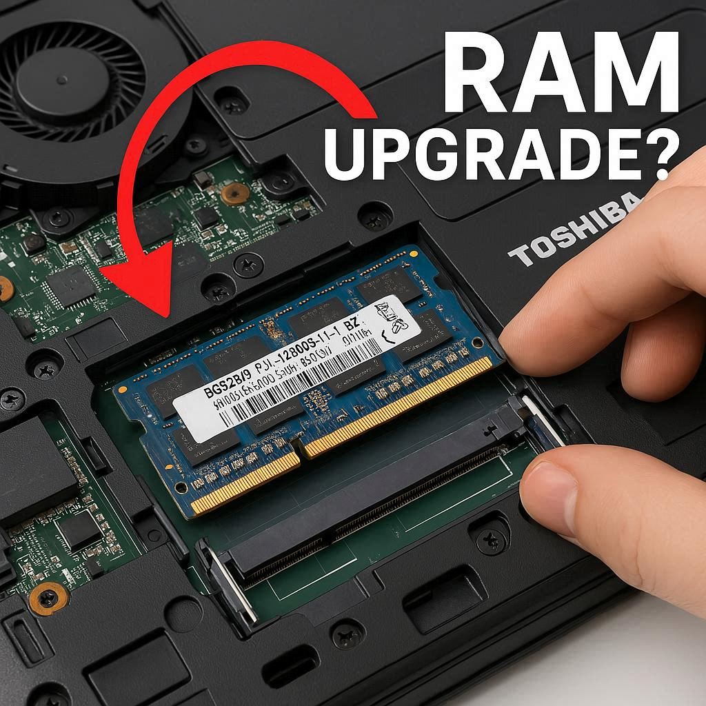 تشخیص امکان ارتقا رم توشیبا