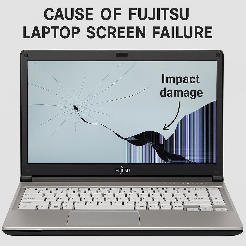 تشخیص علت خرابی صفحه نمایش لپ تاپ فوجیتسو