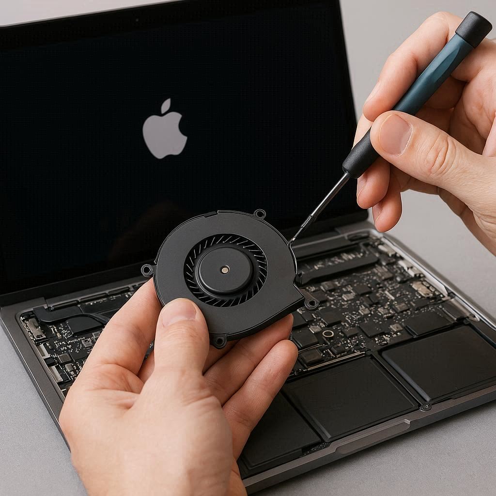 تعمیر فن لپ تاپ اپل