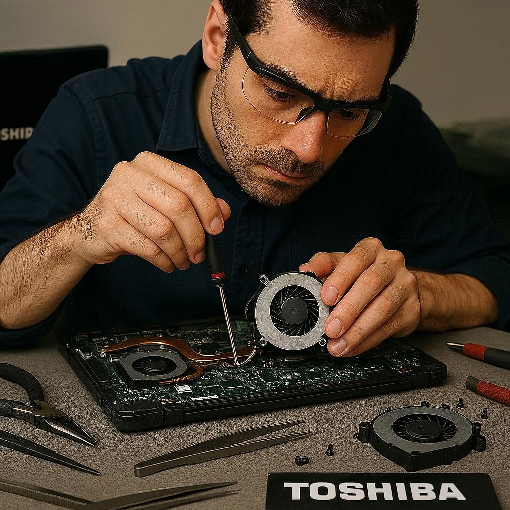 تعمیر فن لپ تاپ توشیبا