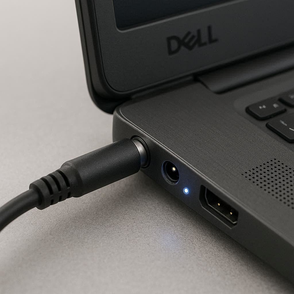 تعمیر و تعویض سوکت شارژ لپ تاپ دل