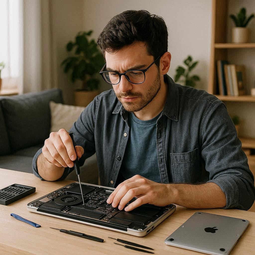 تعویض باتری اپل در خانه