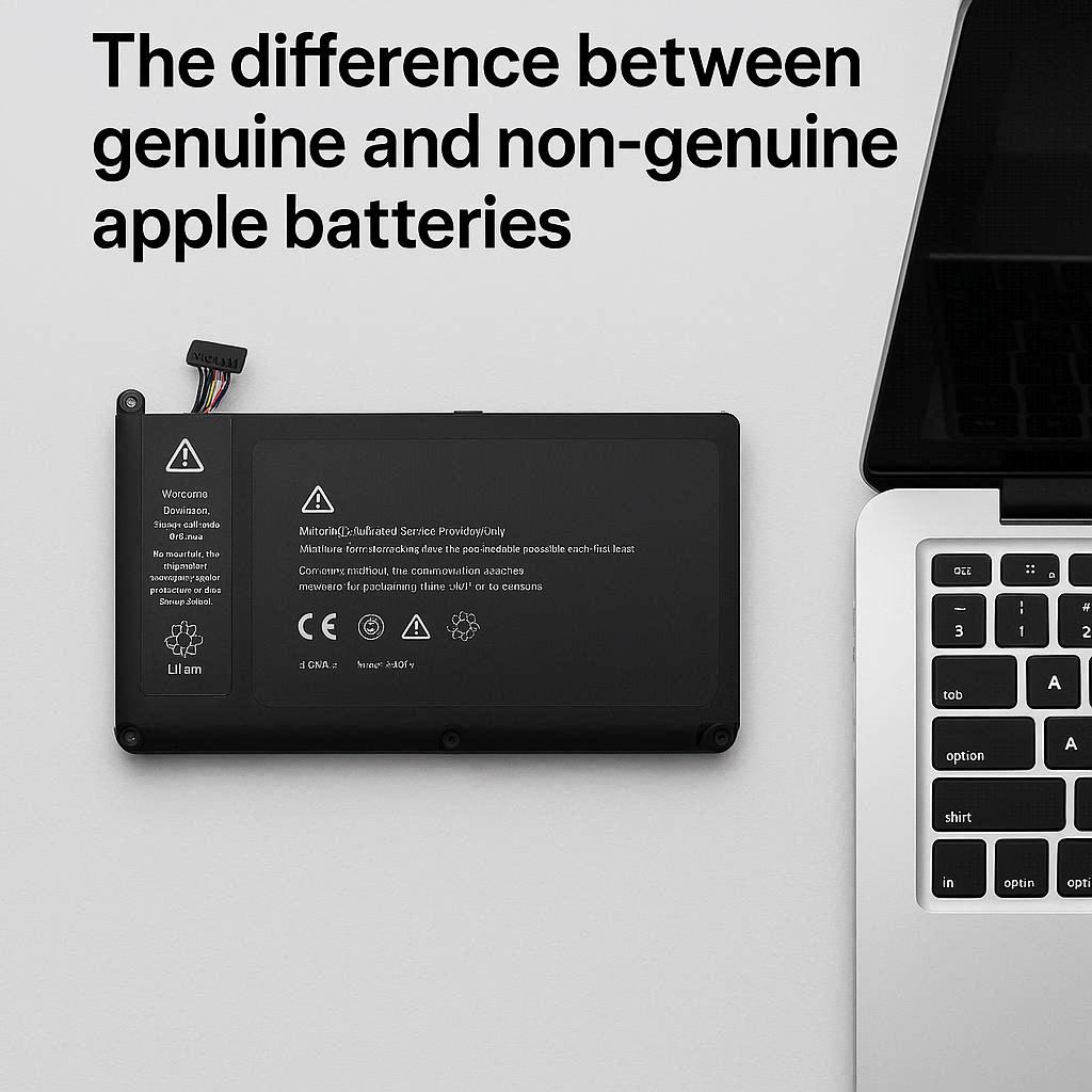 تفاوت باتری اصل و غیراصل لپ تاپ اپل