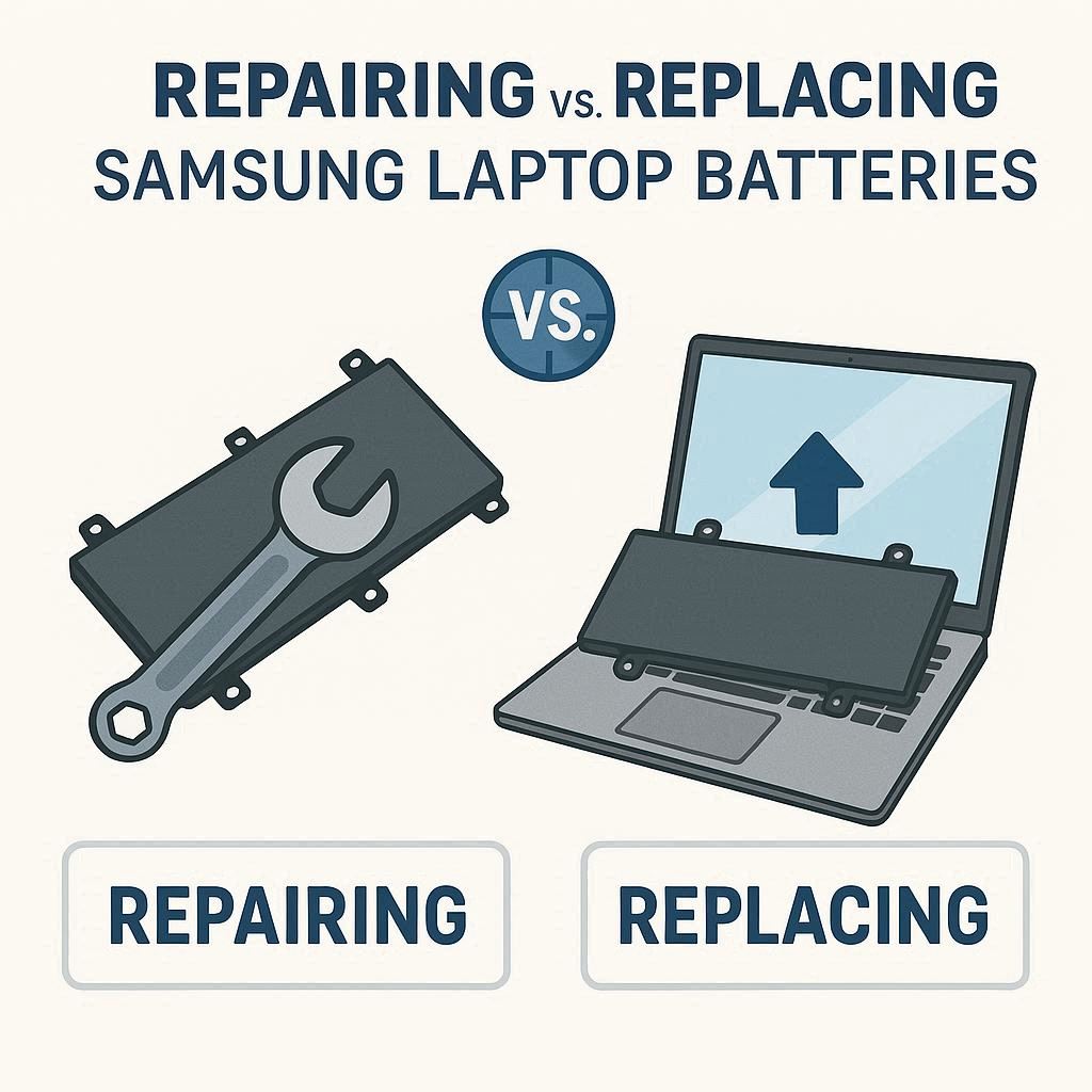 تفاوت تعمیر و تعویض باتری سامسونگ