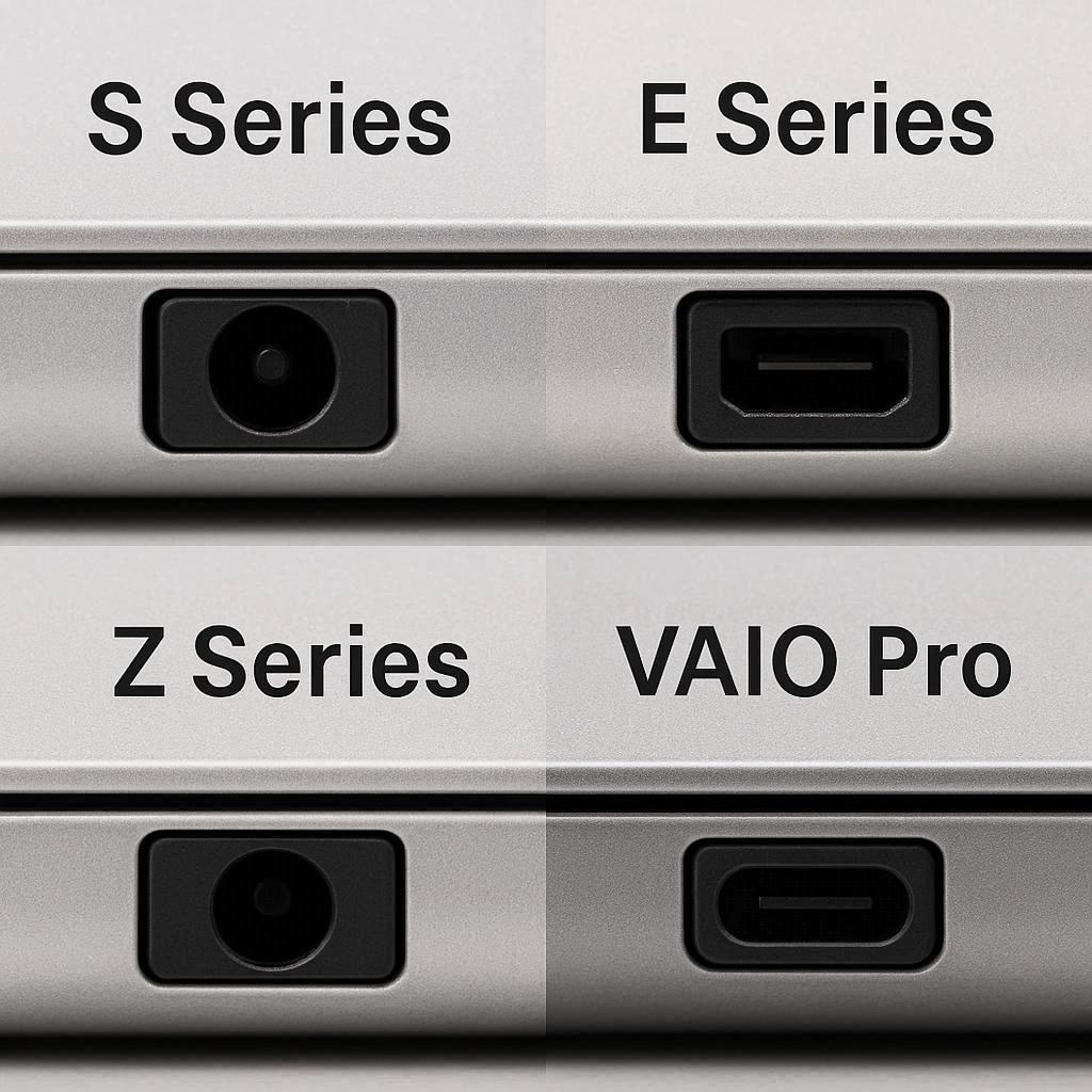 تفاوت سوکت شارژ در سری‌های مختلف Sony