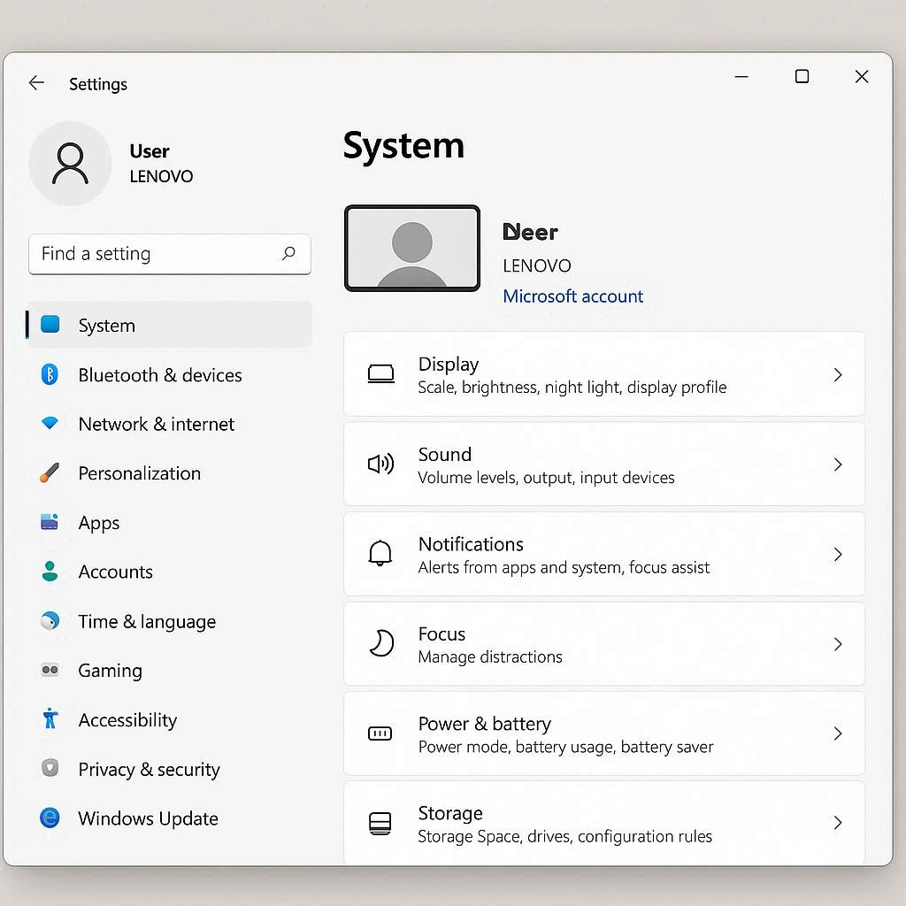 تنظیمات نرم‌افزاری بعد از ارتقا