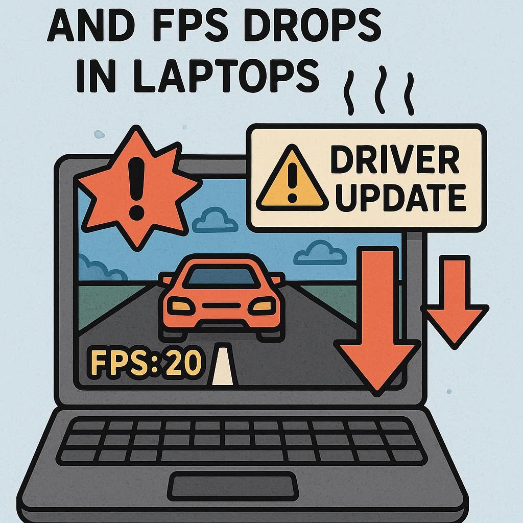 درایورهای قدیمی و افت FPS لپ تاپ