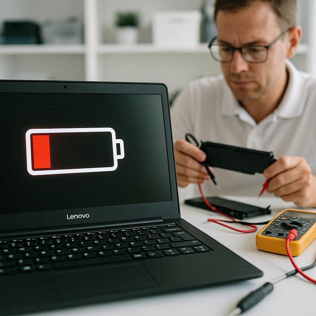 دلایل خرابی باتری لنوو