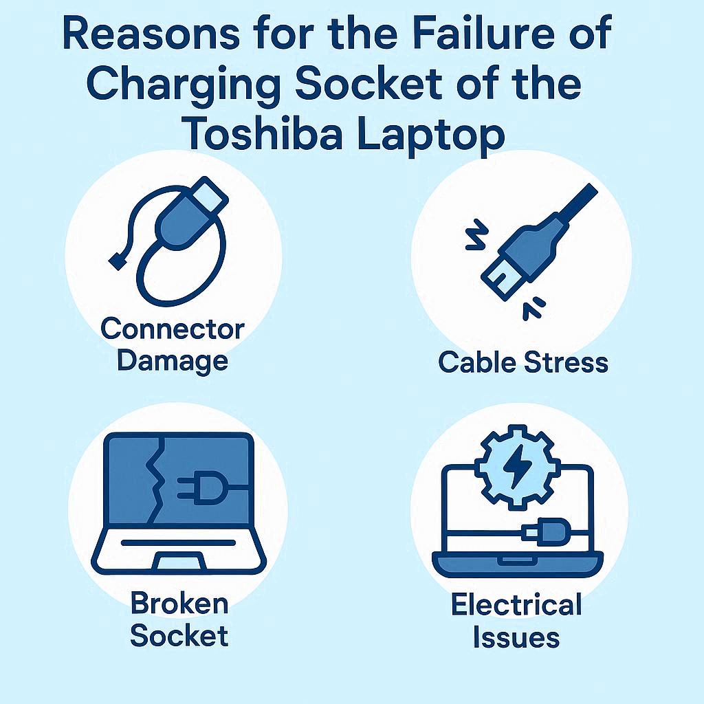 دلایل خراب شدن سوکت شارژ توشیبا